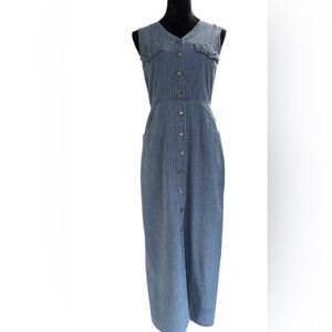 All that Jazz Blue plaid vintage dress Size 5/6